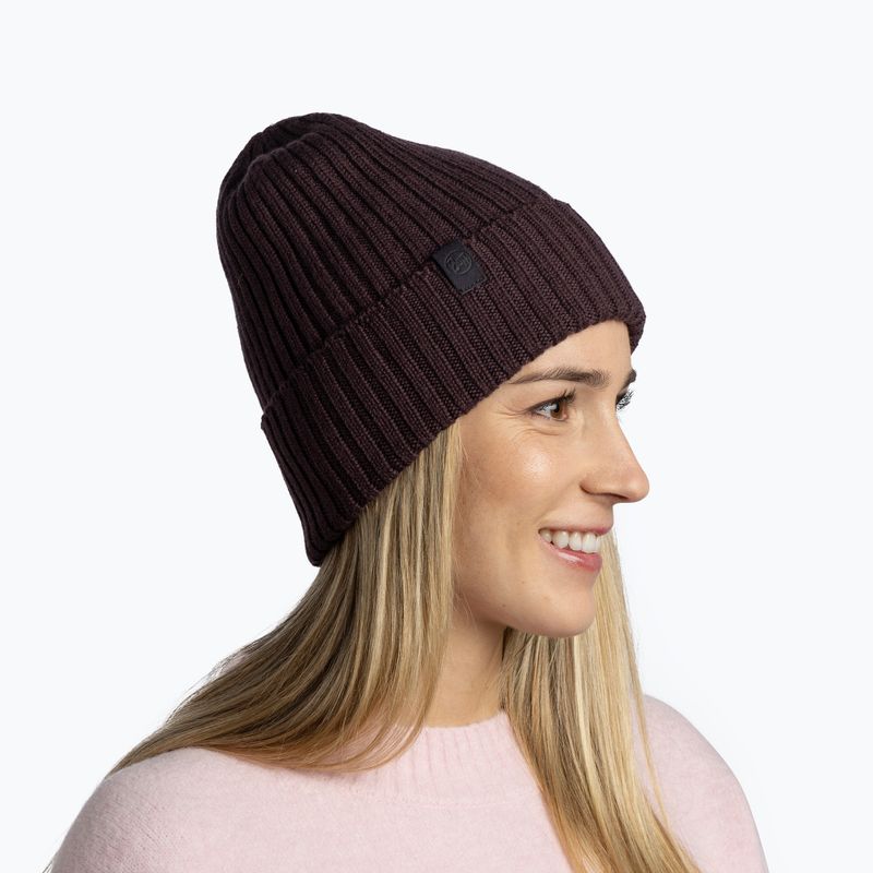 Шапка зимова Buff Knitted Norval wine 4