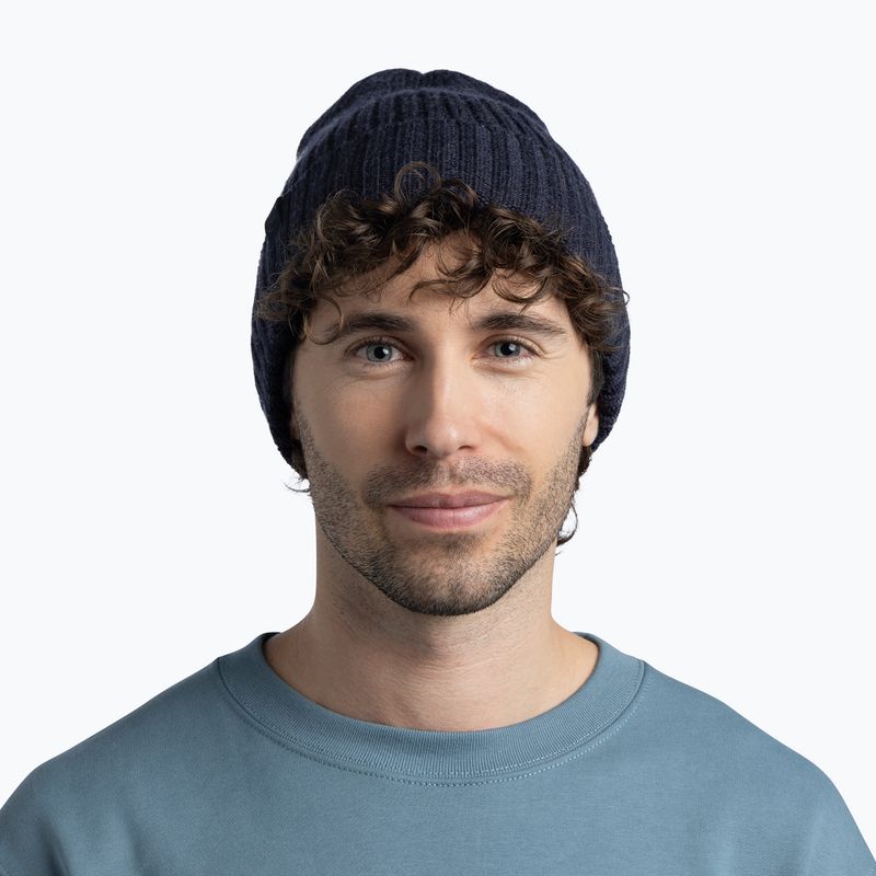 Шапка зимова Buff Knitted Norval night blue 3