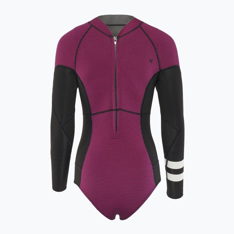 Жіночий гідрокостюм Hurley Advant Texture 2/2 мм Springsuit малиновий 2
