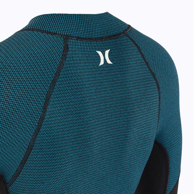 Жіночий гідрокостюм Hurley Advant Texture 2/2 мм Springsuit чорний/блакитний 3
