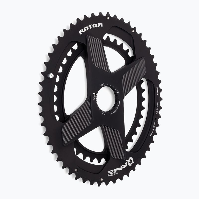 Зірочка Rotor Q Rings Dm Oval Chainring 50/34T чорний 2