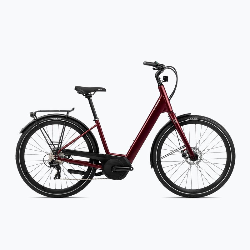 Електричний велосипед Orbea Optima E50 36V 6.9Ah 248Wh 2023 металік темно-червоний
