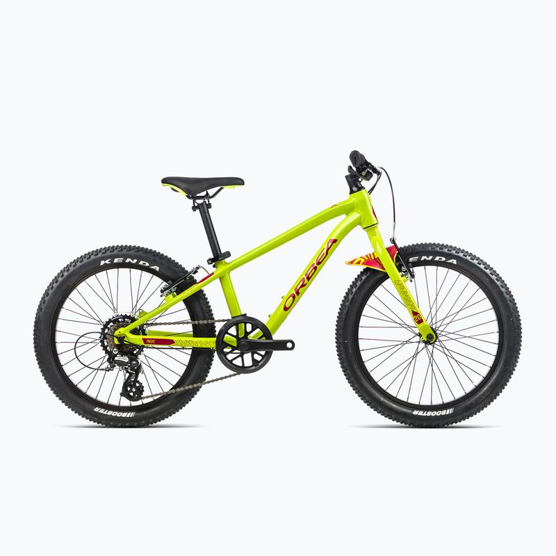 Дитячий велосипед Orbea MX 20 Dirt 2023 лаймовий зелений / кавуновий червоний