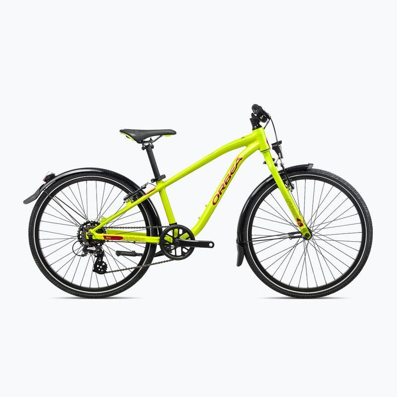 Дитячий велосипед Orbea MX 24 Park 2023 лаймовий зелений / кавуновий червоний