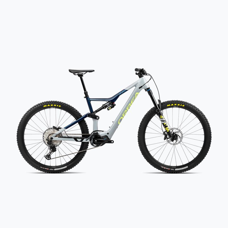 Електричний велосипед Orbea Rise H10 42V 540Wh 2023 сірий / місячний пил синій