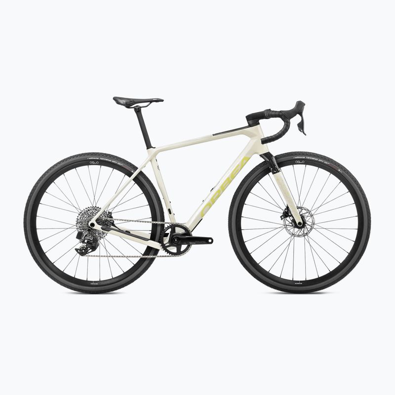 Велосипед гравелевий Orbea Terra M31e Team 1X 2024 ivory white/spicy lime