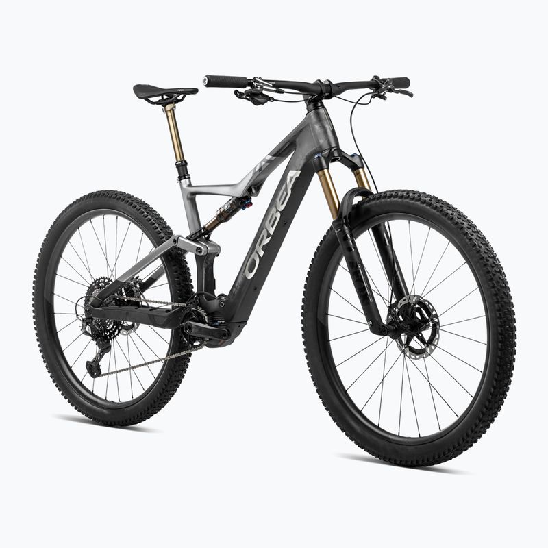 Велосипед електричний Orbea Rise M20 360Wh 2024 carbon raw/shark grey 2