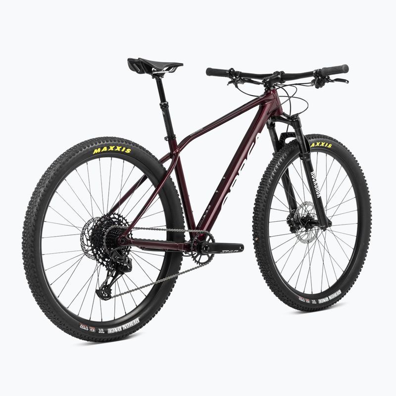 Велосипед гірський Orbea Alma H30 2024 metallic dark red/chic white 3