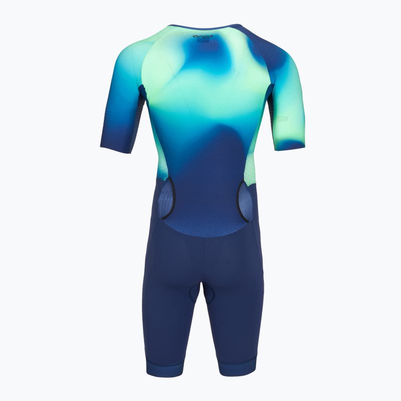 Комбінезон для тріатлону чоловічий Orca Athlex Aero Race Suit green print 2