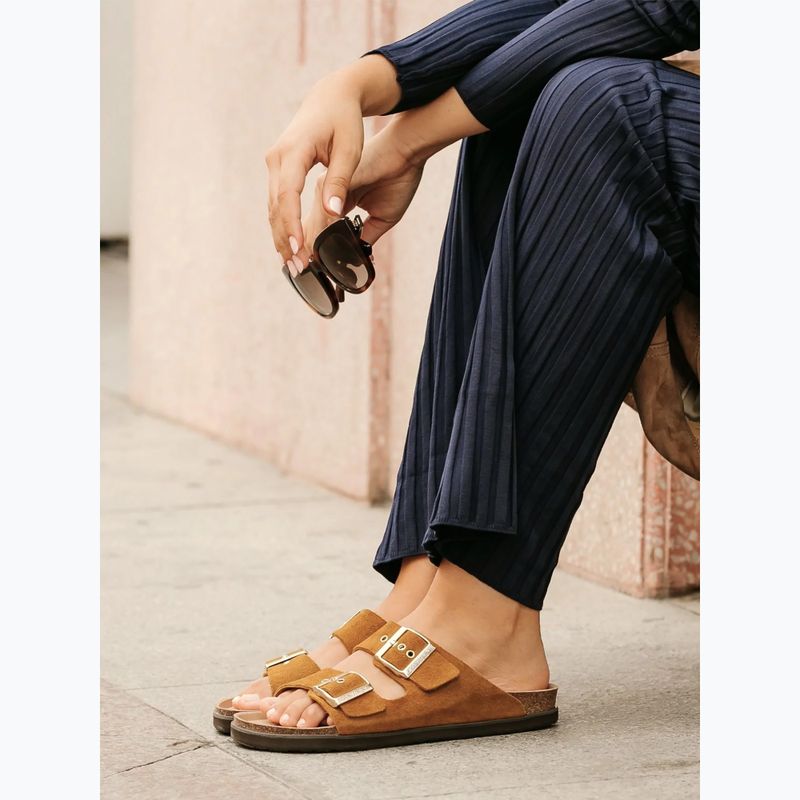 Шльопанці жіночі Genuins Hawaii Velour camel 8