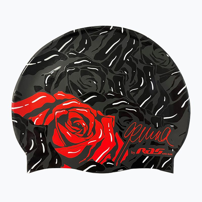 Шапочка для плавання RAS Rose black