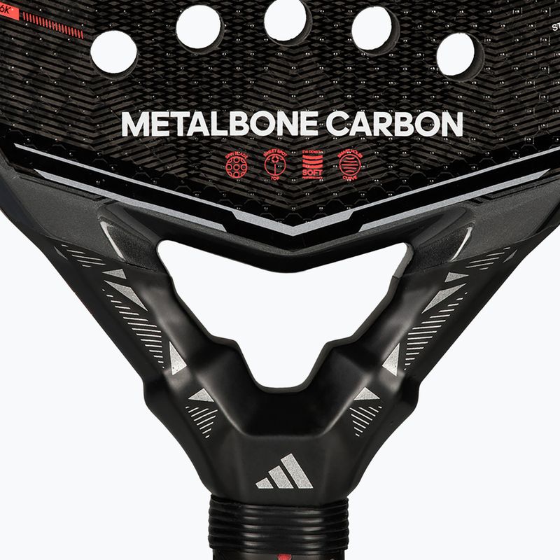 Ракетка для паделя adidas Metalbone Carbon 2026 чорний/червоний 7