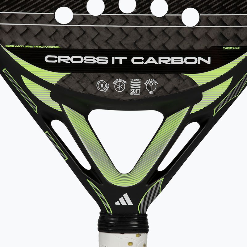Ракетка для паделя adidas Cross IT Carbon 2026 black/lime 8