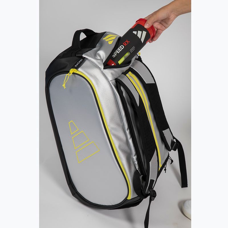 Сумка для паделю adidas Tour Racket Bag 2026 54 л silver/lime 6