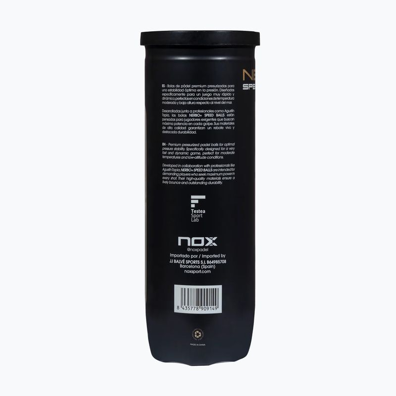 М'ячі для паделю NOX Nerbo Speed 3B 3 pack yellow 4