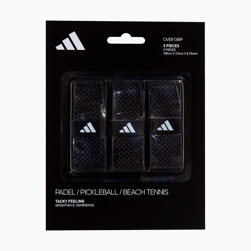 Обмотки для ракеток для паделю adidas Padel Overgrip Set 3 шт. black 4