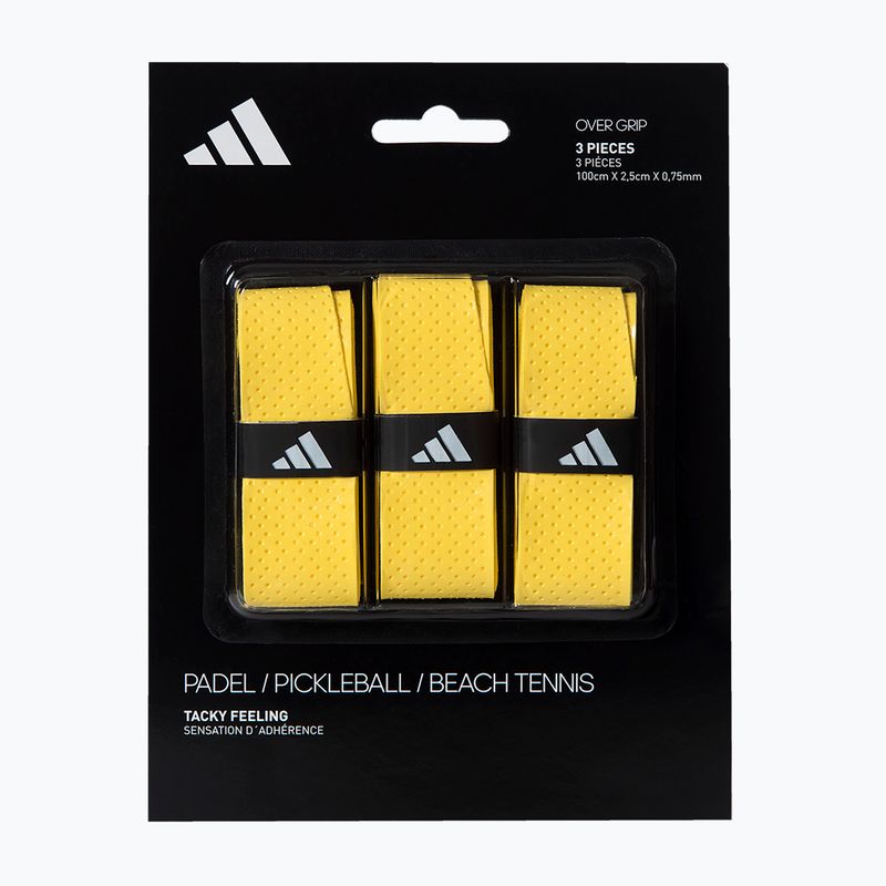 Обмотки для ракеток для паделю adidas Padel Overgrip Set 3 шт. yellow 3