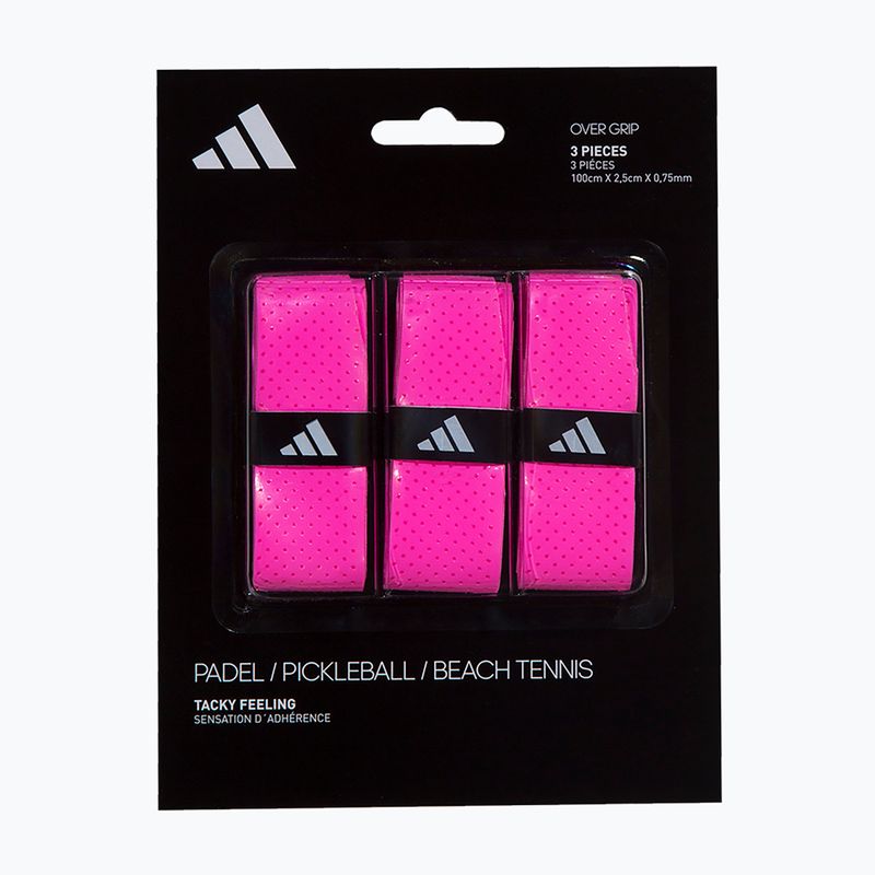 Обмотки для ракеток для паделю adidas Padel Overgrip Set 3 шт. pink 4