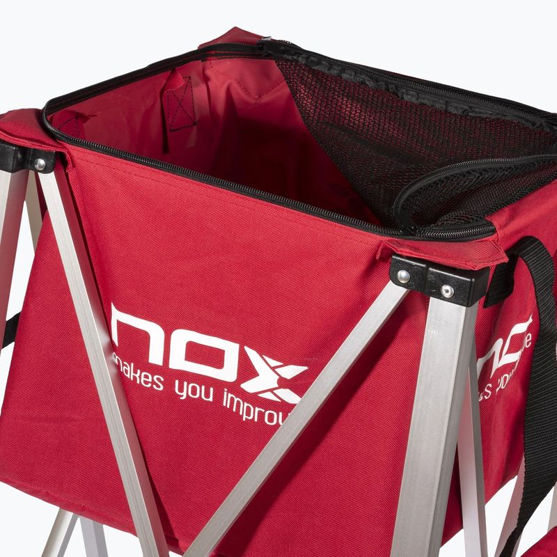 Кошик для м'ячів Nox Foldable Balls Basket With Wheels Red 5