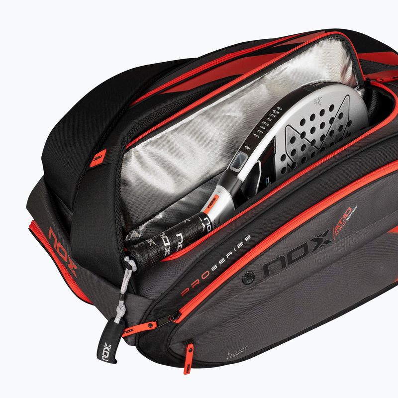 Сумка для паделя NOX AT10 XXL Padelbag 90 l grey/orange 8