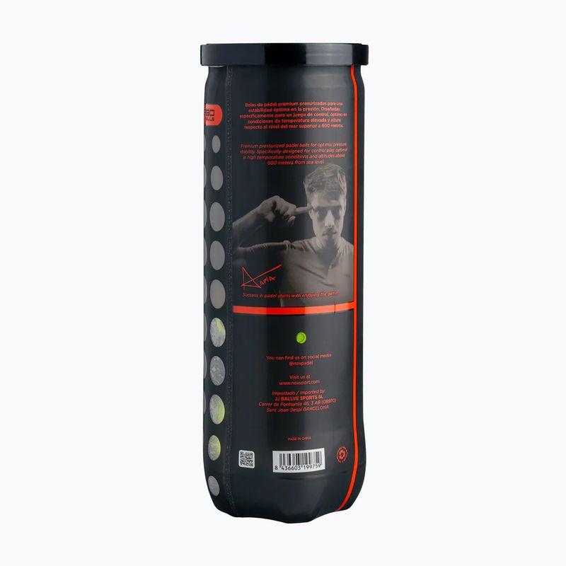 М'ячі для паделю NOX Nerbo 3 pcs. yellow 3