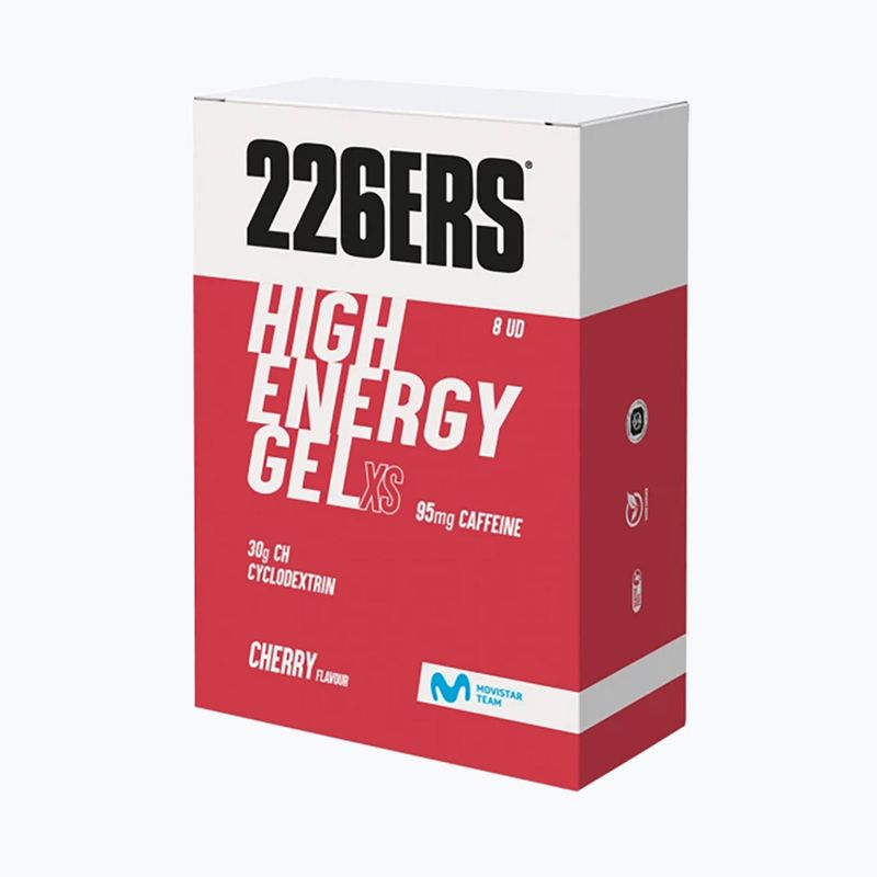Гель енергетичний 226ERS High Fructose Gel XS 8 x 45 г caffeine 95мг cherry