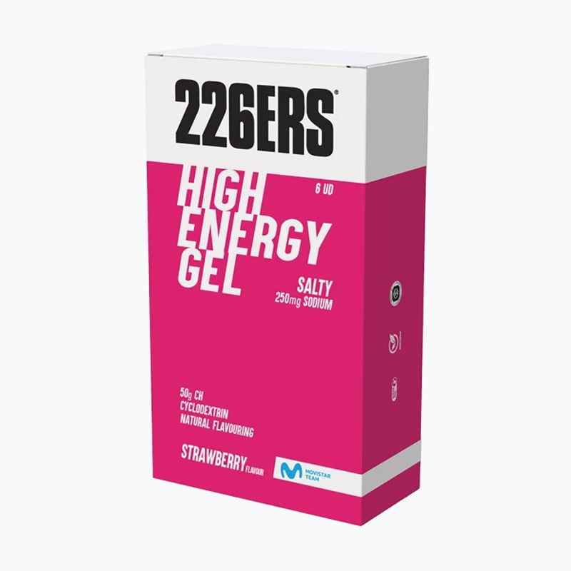 Гель енергетичний 226ERS High Energy 250мг 6 x 76 г salty strawberry