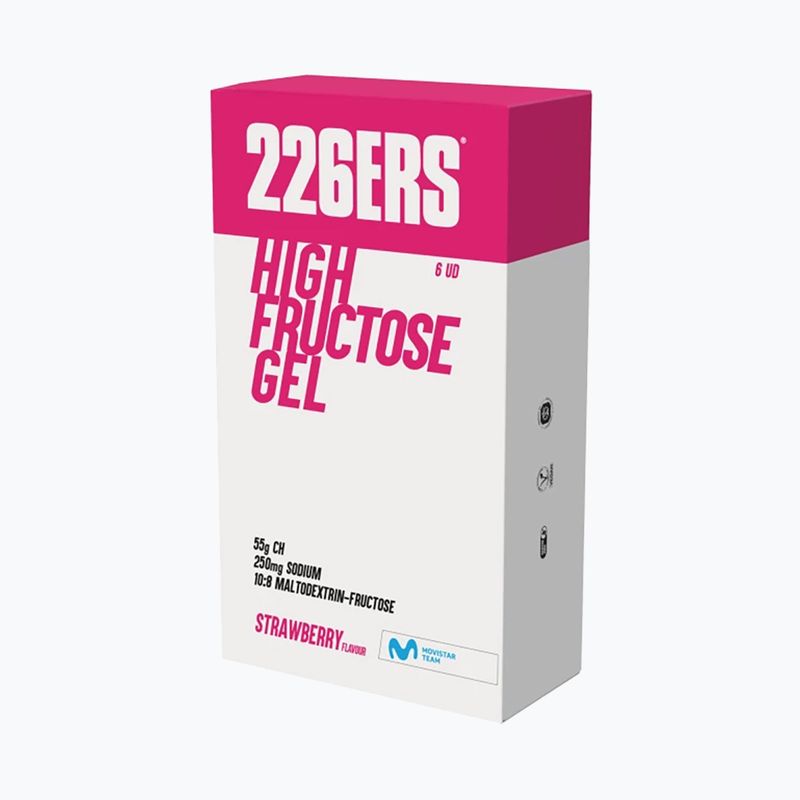 Гель енергетичний 226ERS High Fructose Gel 6 x 80 г strawberry