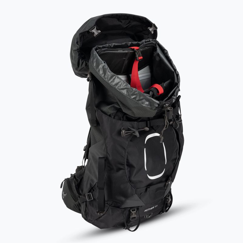 Рюкзак трекінговий чоловічий Osprey Aether 55 l black 4