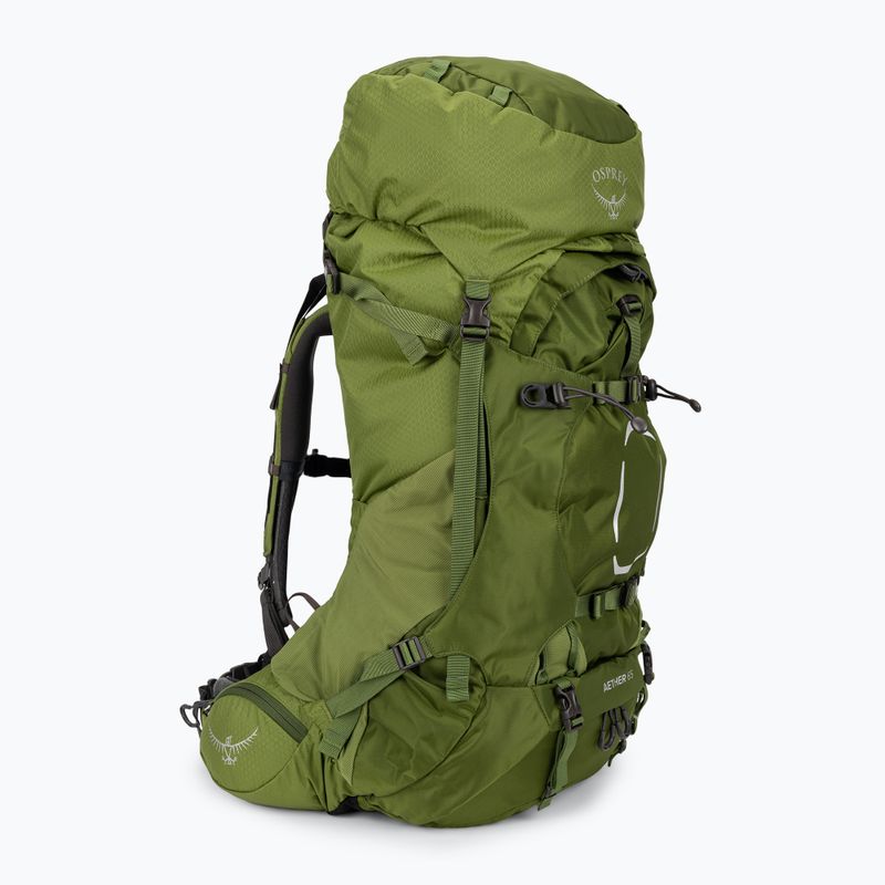 Рюкзак трекінговий чоловічий Osprey Aether 65 l garlic mustard green 2