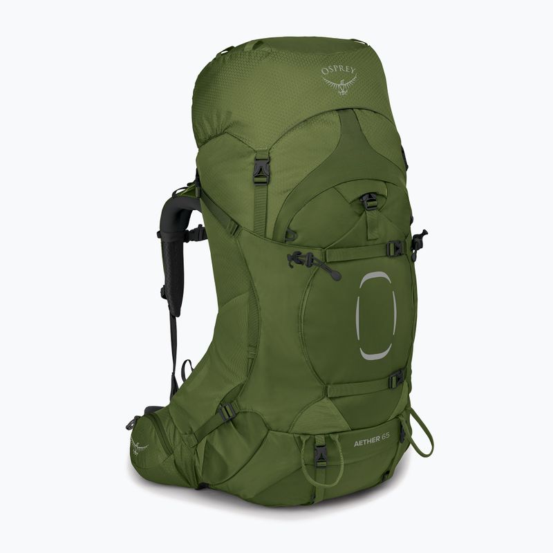 Рюкзак трекінговий чоловічий Osprey Aether 65 l garlic mustard green 5