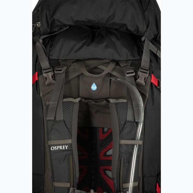 Чоловічий трекінговий рюкзак Osprey Aether Plus 100 л чорний 4