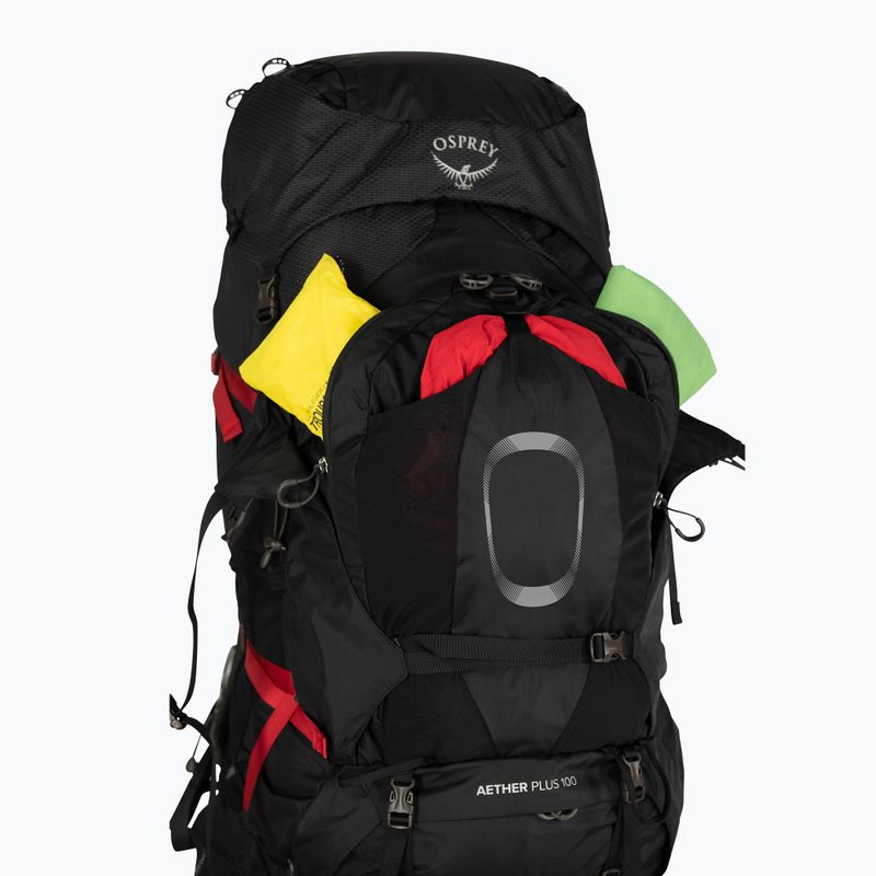 Рюкзак трекінговий чоловічий Osprey Aether Plus 100 л black 4