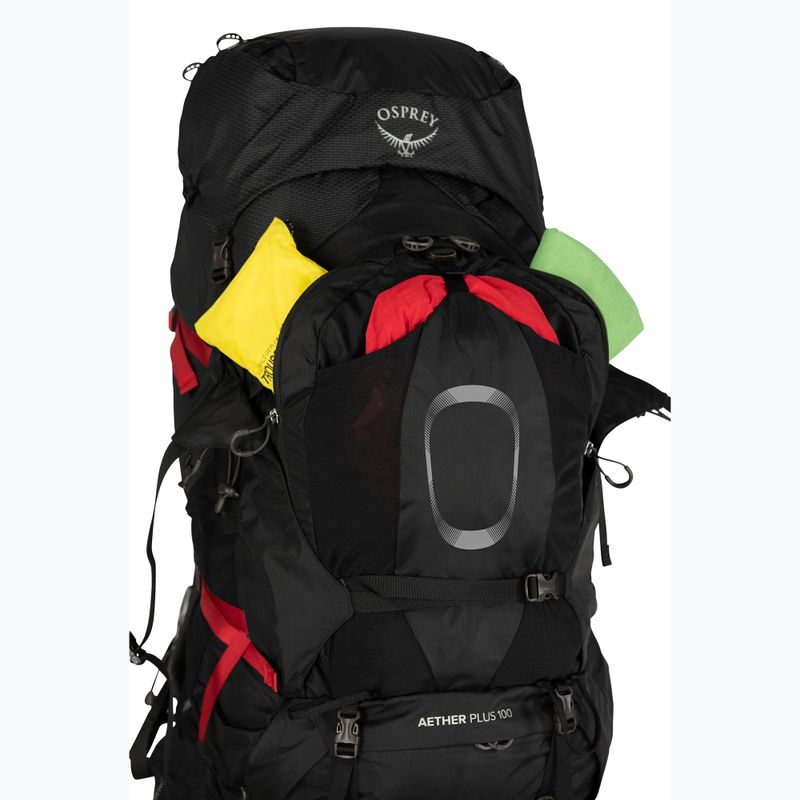 Рюкзак трекінговий чоловічий Osprey Aether Plus 100 л black 4