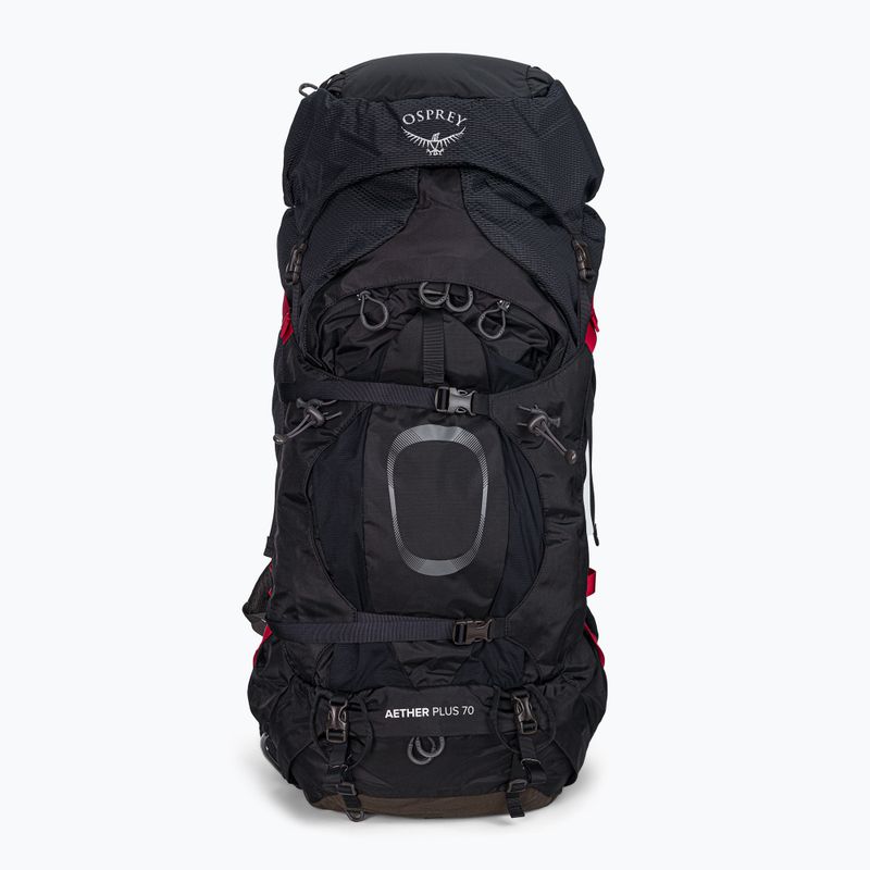 Рюкзак трекінговий чоловічий Osprey Aether Plus 70 l чорний 10002897