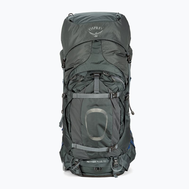 Рюкзак трекінговий чоловічий Osprey Aether Plus 70 l eclipse green