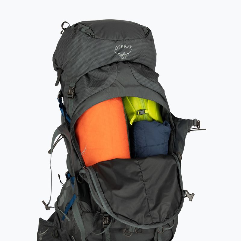Рюкзак трекінговий чоловічий Osprey Aether Plus 70 l eclipse green 13