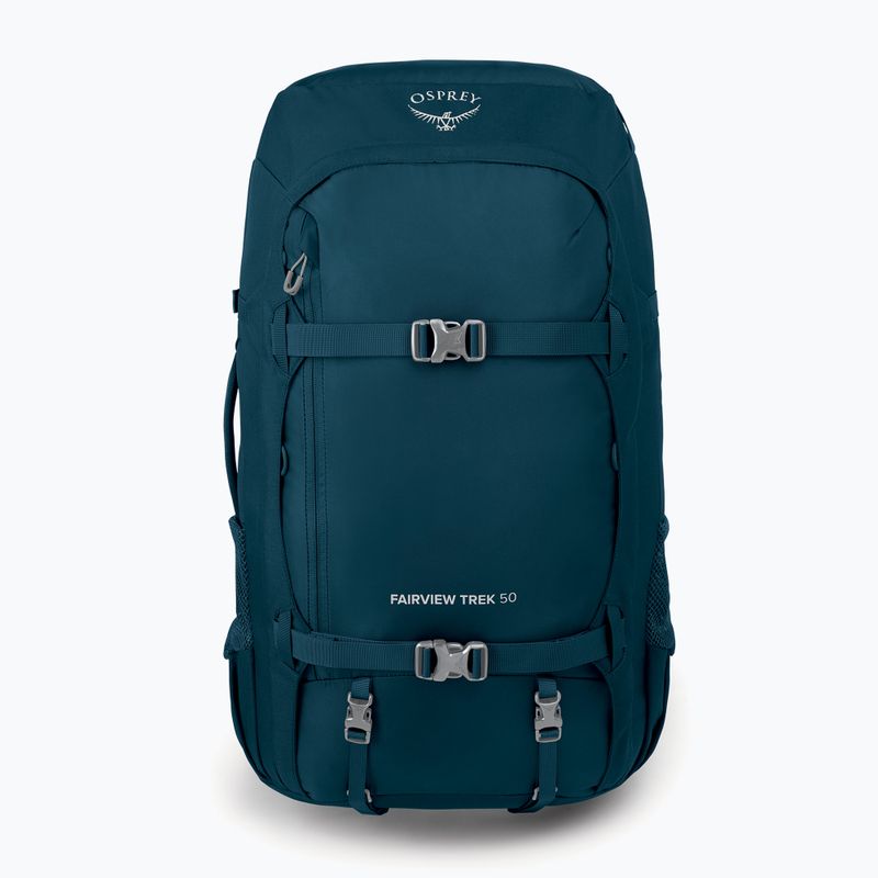 Жіночий трекінговий рюкзак Osprey Fairview Trek 50 л нічні джунглі синій