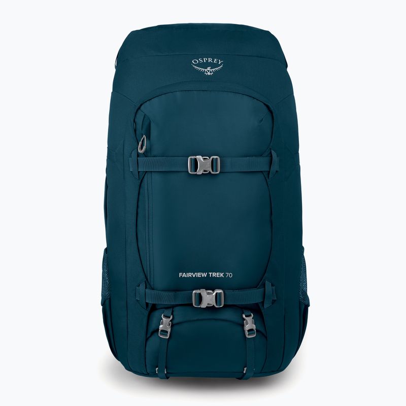 Жіночий трекінговий рюкзак Osprey Fairview Trek 70 л нічні джунглі синій