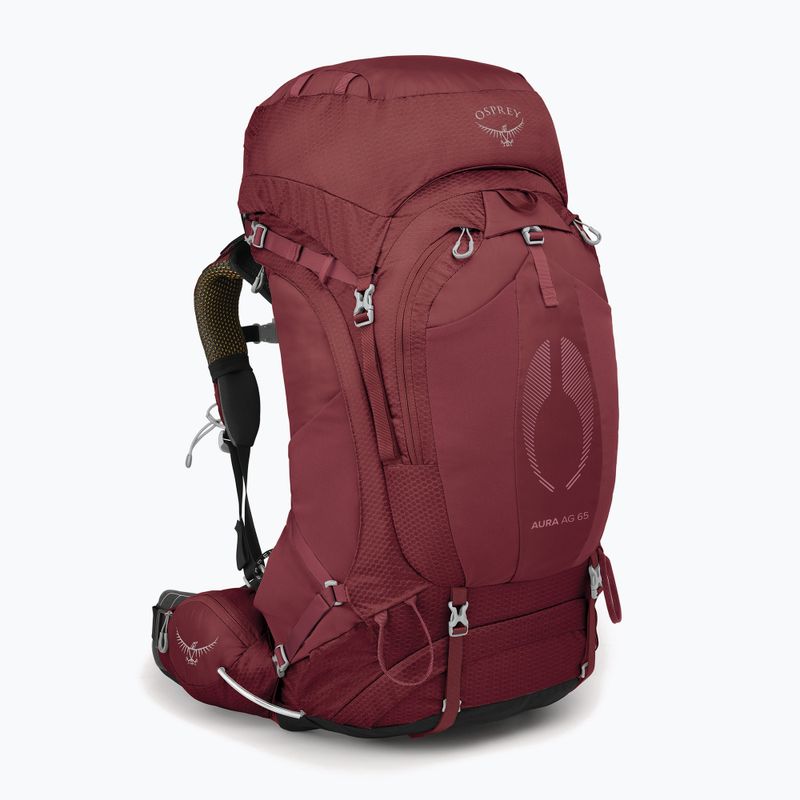 Рюкзак трекінговий жіночий Osprey Aura AG 65 l XS-S berry sorbet red 2