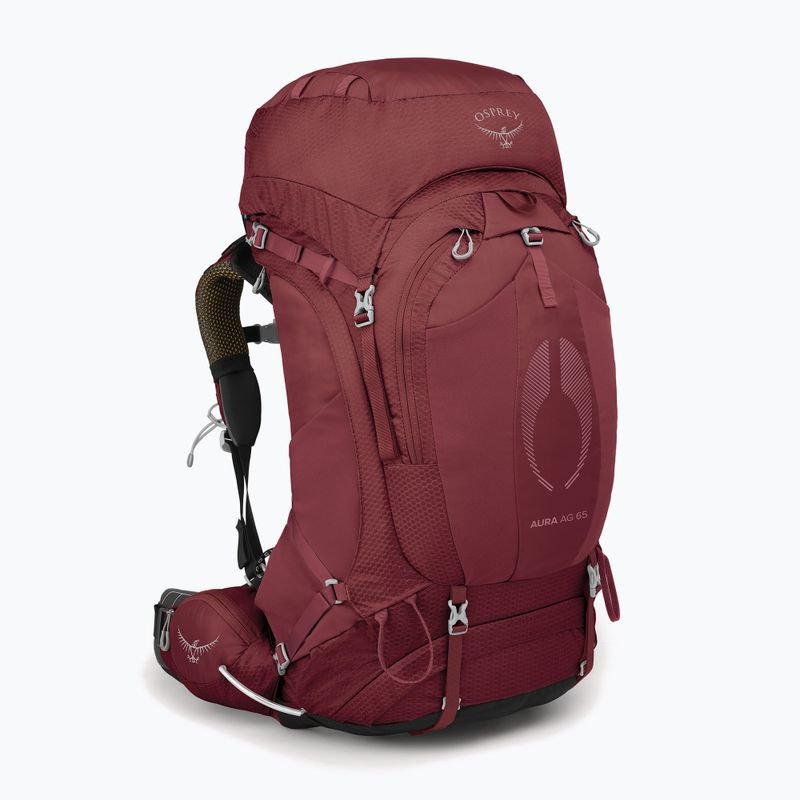 Рюкзак трекінговий жіночий Osprey Aura AG 65 l M-L berry sorbet red 2