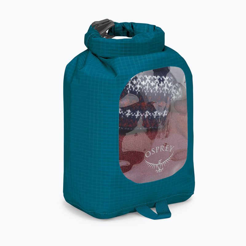 Сумка водонепроникна Osprey DrySack w/Window 3 л waterfront blue 2