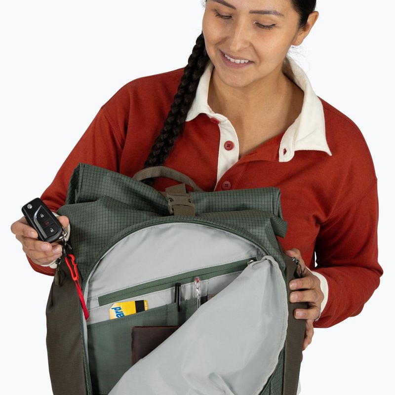 Міський рюкзак Osprey Transporter Roll Top 30 л pine leaf 14