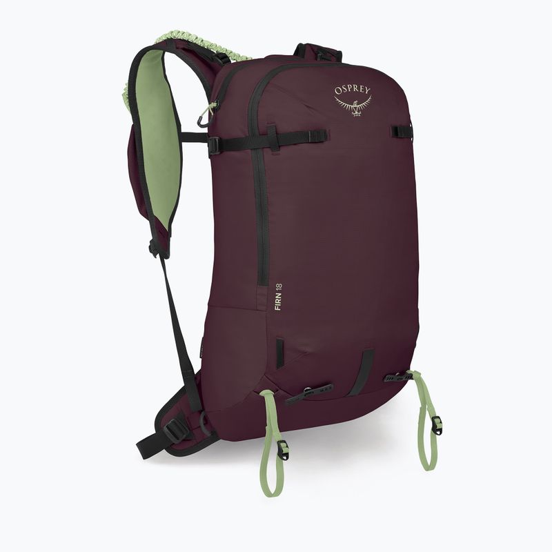 Рюкзак гірський Osprey Firn 18 л elderberry purple/peppermint green 2
