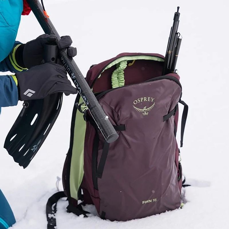 Рюкзак гірський Osprey Firn 18 л elderberry purple/peppermint green 13