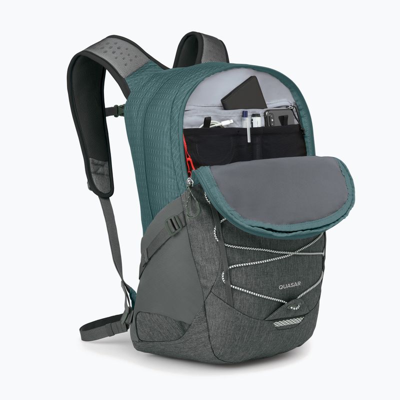 Рюкзак міський Osprey Quasar 26 л cascade blue / coal grey 4