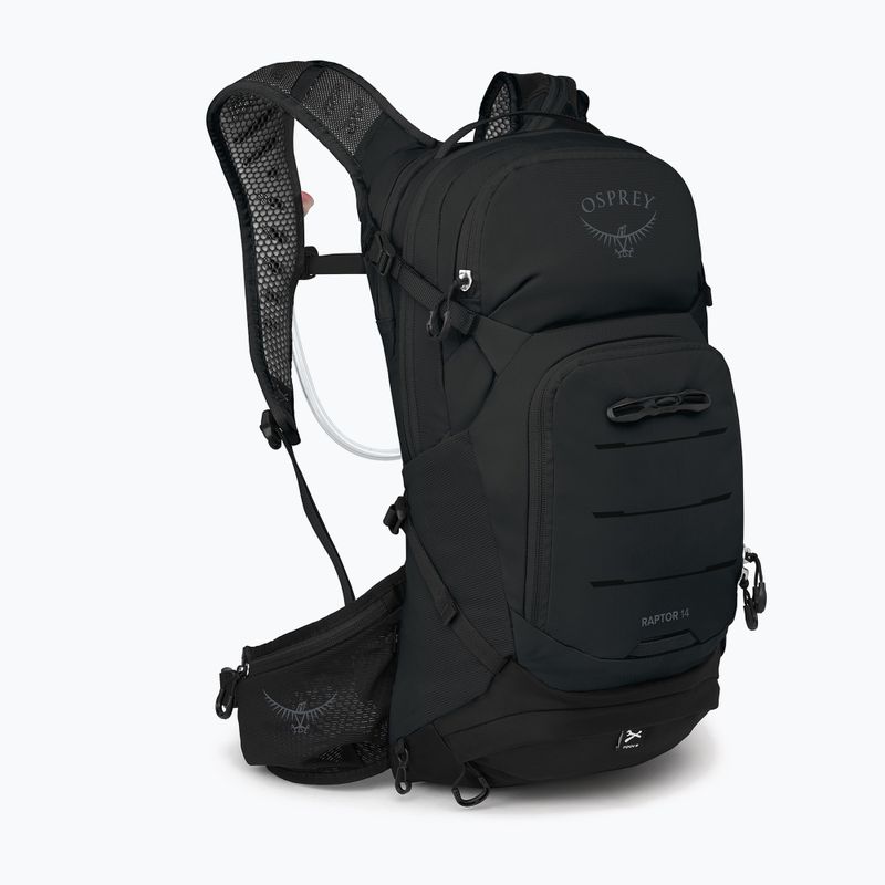 Рюкзак велосипедний Osprey Raptor 14 + Резервуар 2.5 л black 2