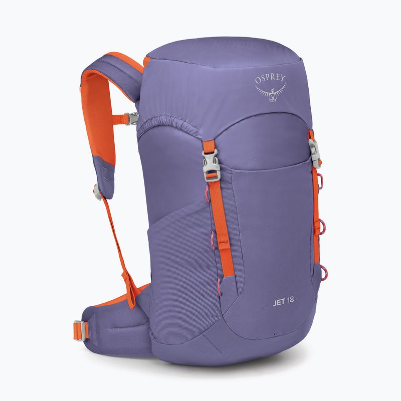 Рюкзак туристичний дитячий Osprey Jet 18 л euphoria purple/ mars orange 2