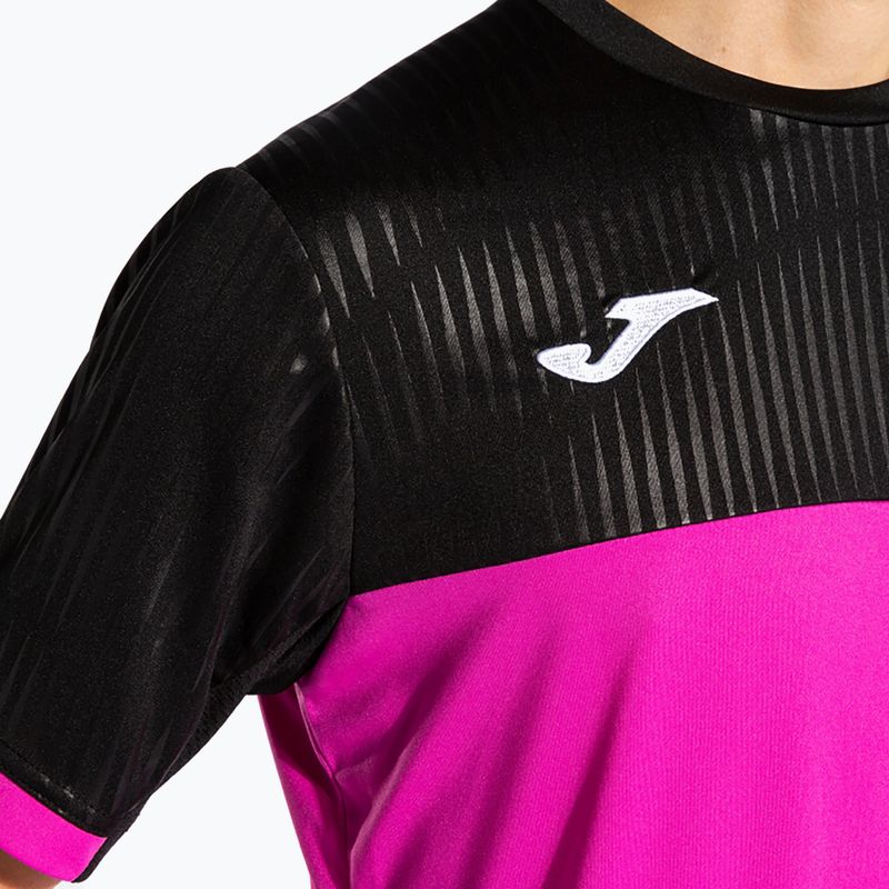 Футболка тенісна чоловіча Joma Montreal fluorescent pink/black 4