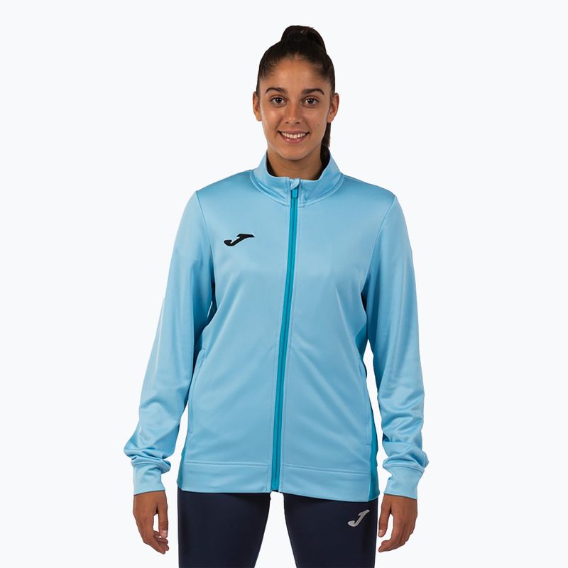 Кофта для бігу жіноча Joma Winner II Full Zip sky blue